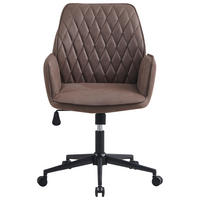 OTOČNÁ STOLIČKA, mikrovlákno, taupe - čierna/taupe, Konventionell, kov/textil (57/87/52cm) - MID.YOU
