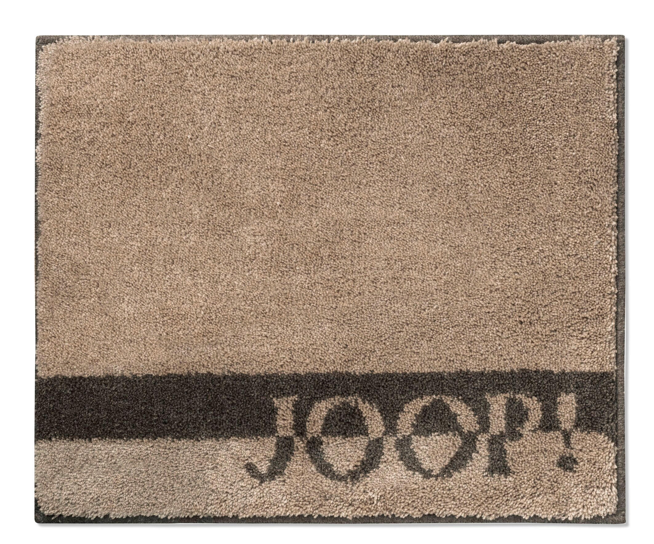 BADTEPPICH  LOGO STRIPES 50/60 cm  - Sandfarben, Basics, Textil (50/60cm) - Joop!