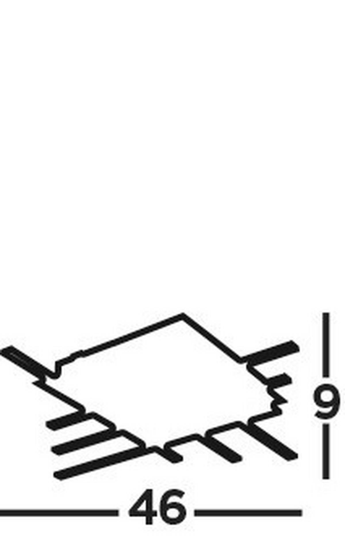 LED-DECKENLEUCHTE Matrix 45,5/45,5/8,5 cm   - Chromfarben/Schwarz, MODERN, Kunststoff/Metall (45,5/45,5/8,5cm) - Searchlight