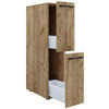 MIDISCHRANK 25/110/50 cm  - Honigeiche/Anthrazit, MODERN, Holzwerkstoff/Kunststoff (25/110/50cm) - MID.YOU