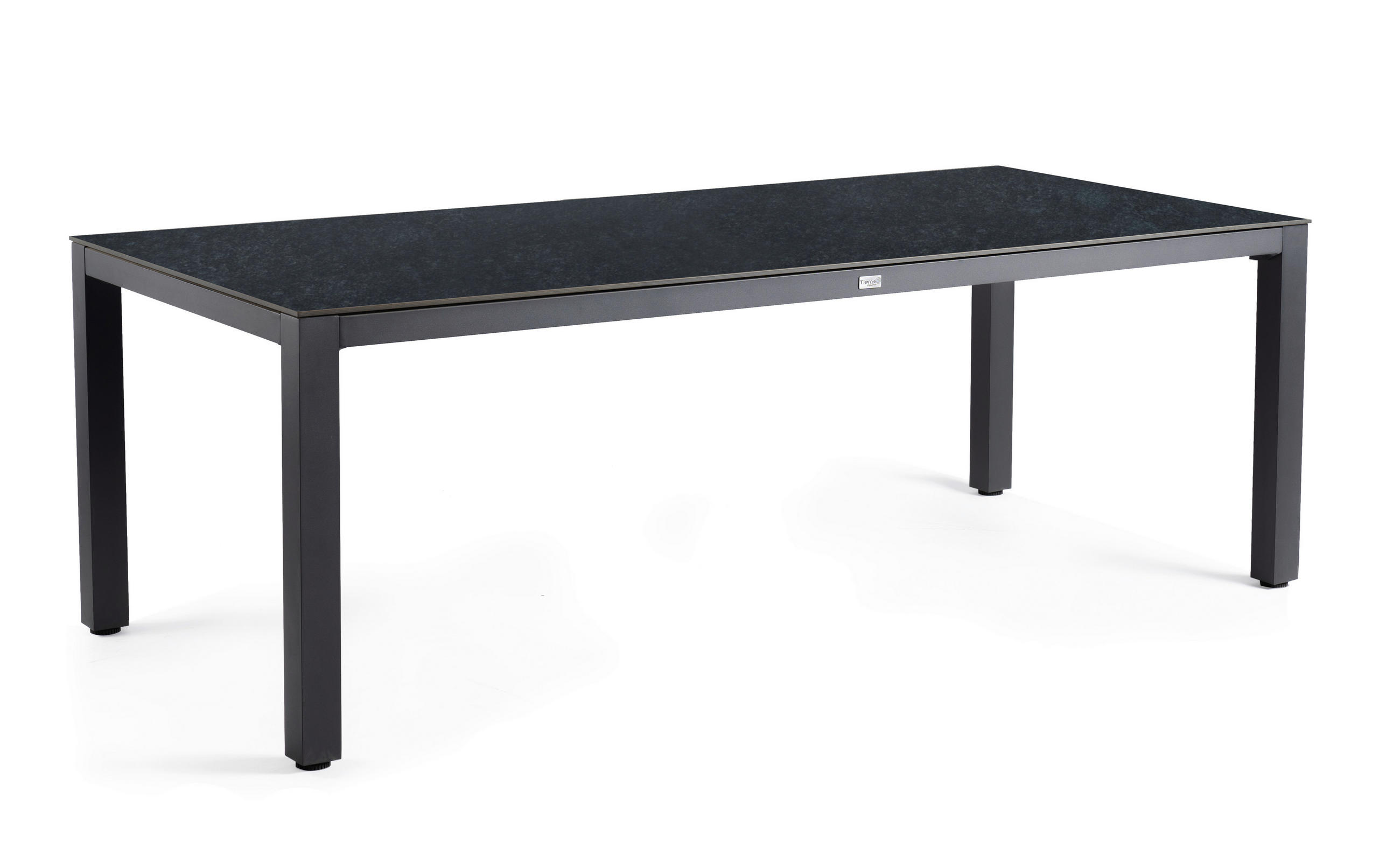 GARTENTISCH Metall, Kunststoff Anthrazit, Schwarz rechteckig  - Anthrazit/Schwarz, Basics, Kunststoff/Metall (240/100/75cm) - Tierra Outdoor