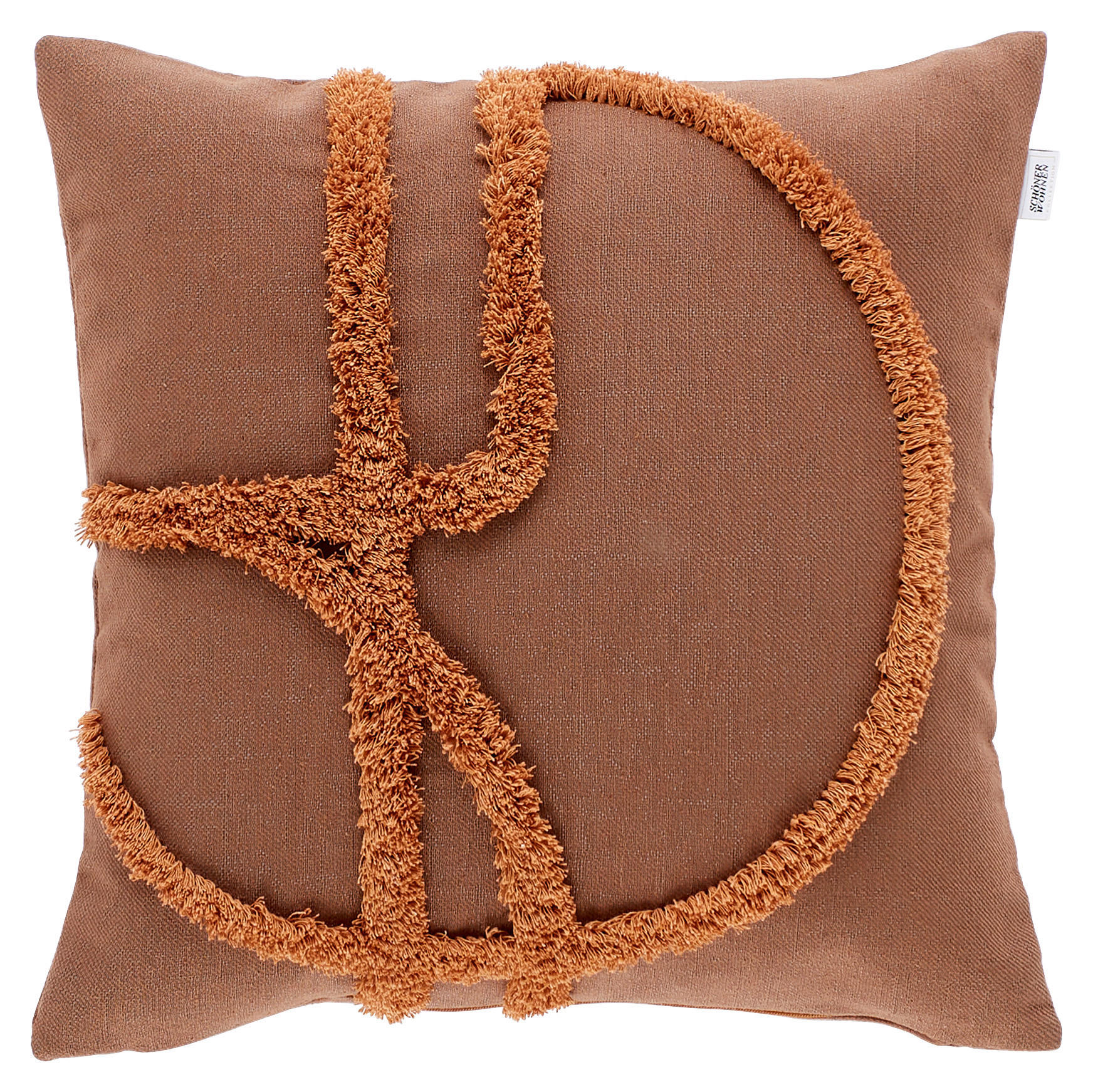 Schöner Wohnen Kissenbezug Sw-Join Braun, Cognac 45x45 cm
