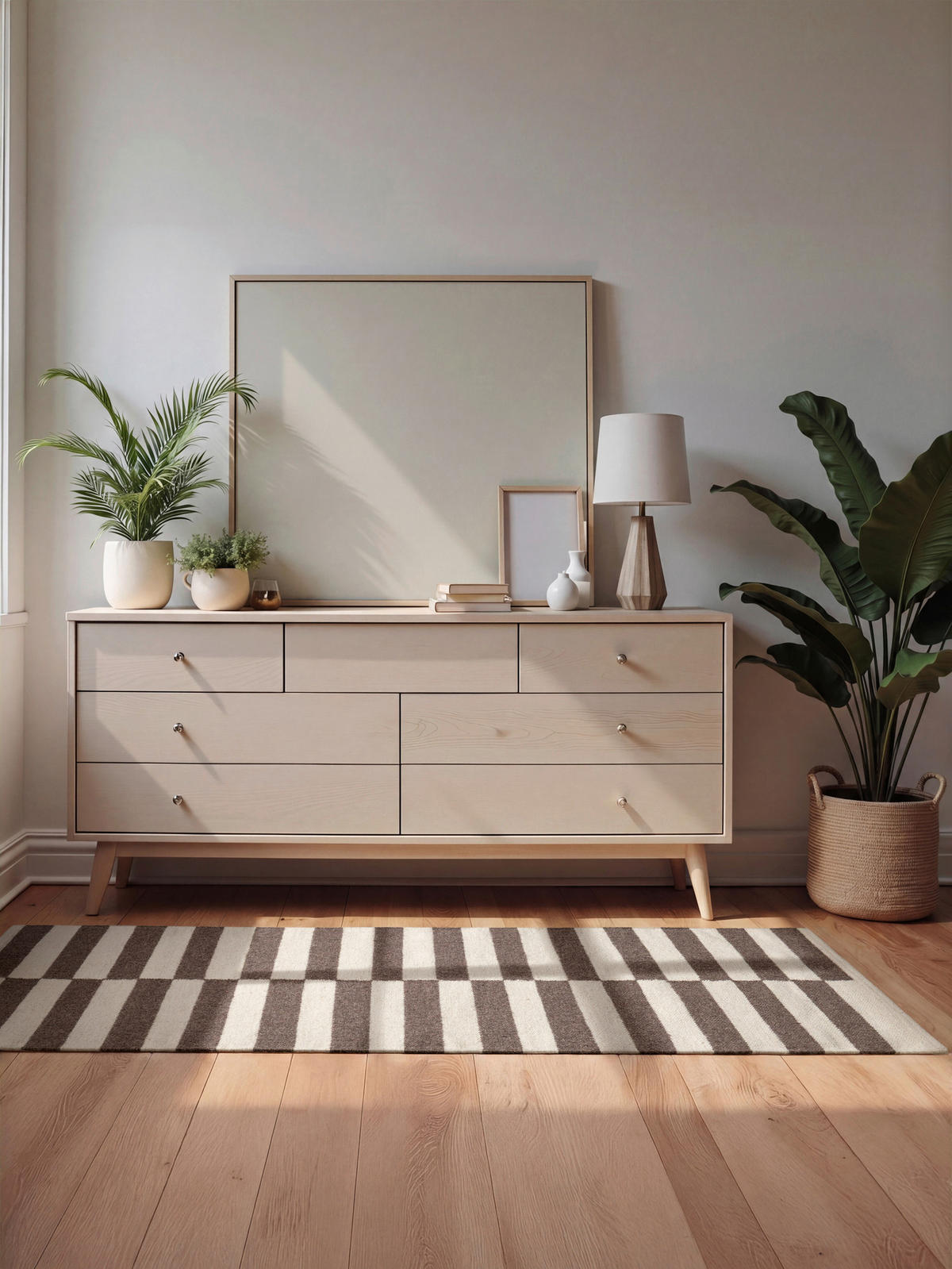 HANDWEBTEPPICH 80/150 cm Vika Weiß, Dunkelbraun rechteckig  - Dunkelbraun/Weiß, Basics, Textil (80/150cm) - Hanse Home