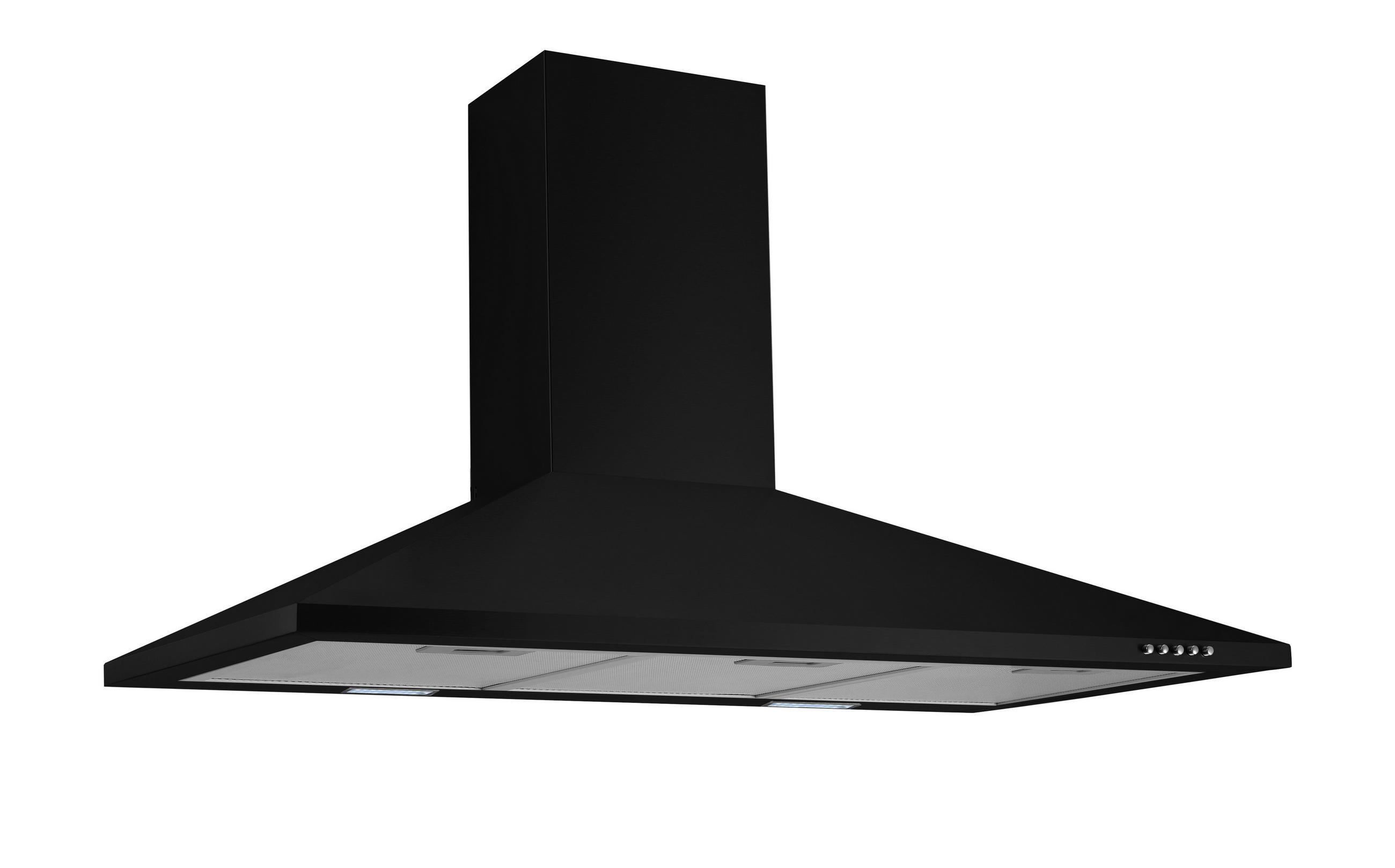 DUNSTABZUGSHAUBE CH22055-90S  - Schwarz, Basics, Metall (90/58-96/47,5cm) - Respekta