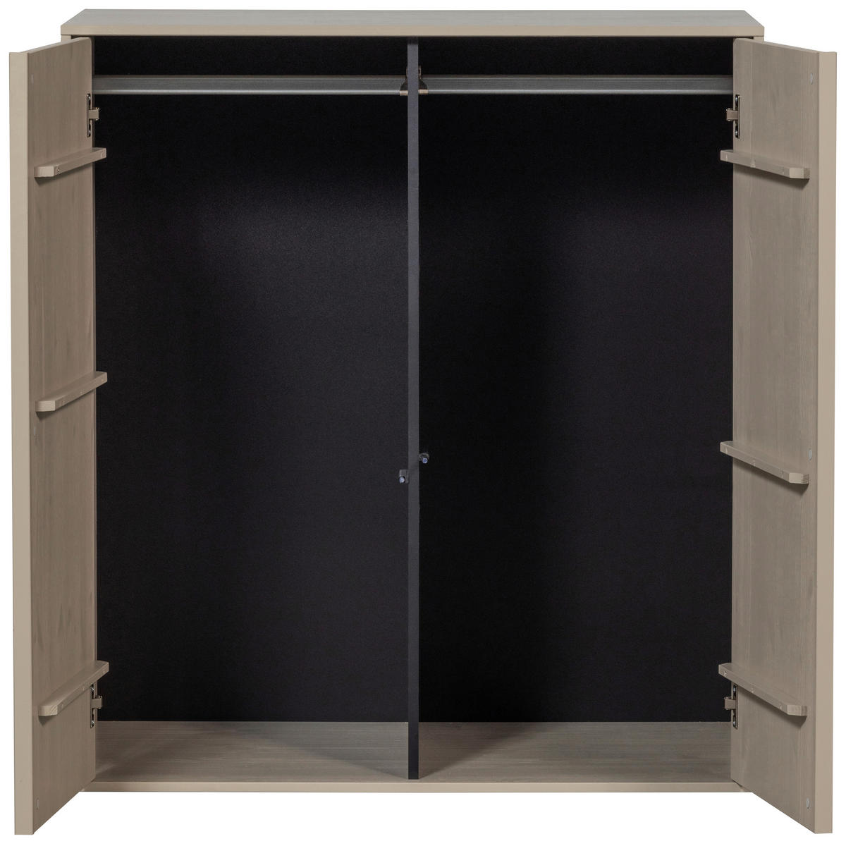 DREHTÜRENSCHRANK  in Grau  - Grau, Design, Holz (100/110/58cm) - Livetastic
