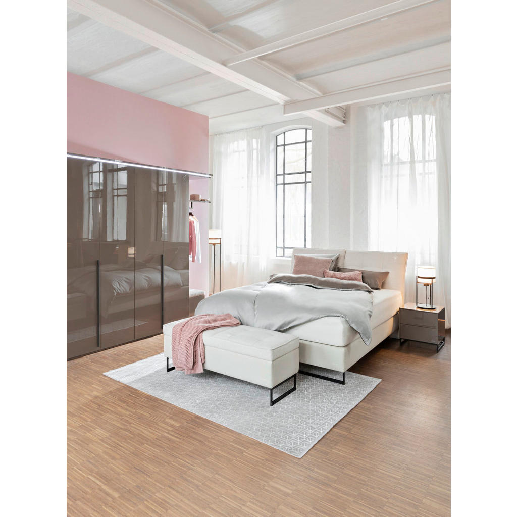 Thumbnail - Joop! Boxspringbett, Beige, Textil, H2 + H3, 7-Zonen, Höhe ca. 25 cm, 180x200 cm, Matratze, gepolstertes Kopfteil, Stoff...