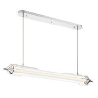 Lampă Suspendată Cu Led 122/43,5/13,8 cm  - culoare crom, Basics, sticlă/metal (122/43,5/13,8cm) - Elstead Lighting