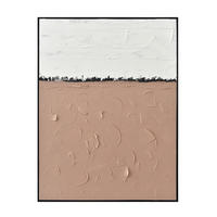 ÖLGEMÄLDE Abstraktes 90/120 cm  - Schwarz/Braun, Design, Holz/Kunststoff (90/120cm) - Monee