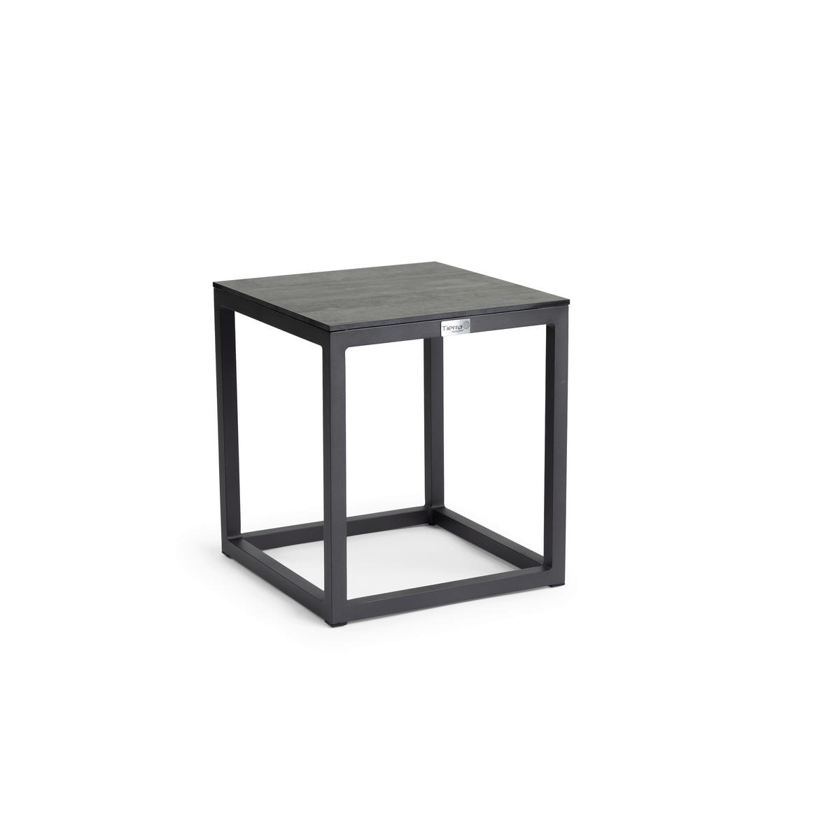 LOUNGETISCH  - Anthrazit/Grau, MODERN, Kunststoff/Metall (40/40/45cm) - Tierra Outdoor