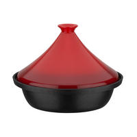 SCHMORTOPF TAJINE 2 L  - Rot/Schwarz, Basics, Keramik/Metall (30cm) - GSW