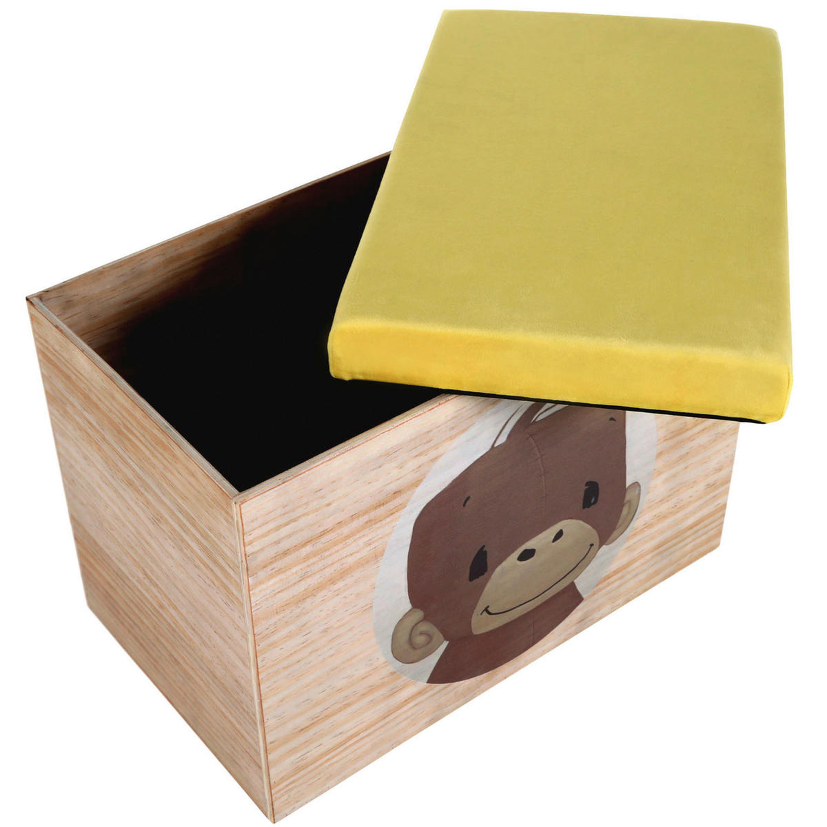 SPIELZEUGTRUHE Anouk  - Gelb, KONVENTIONELL, Holz (50/40/30cm)