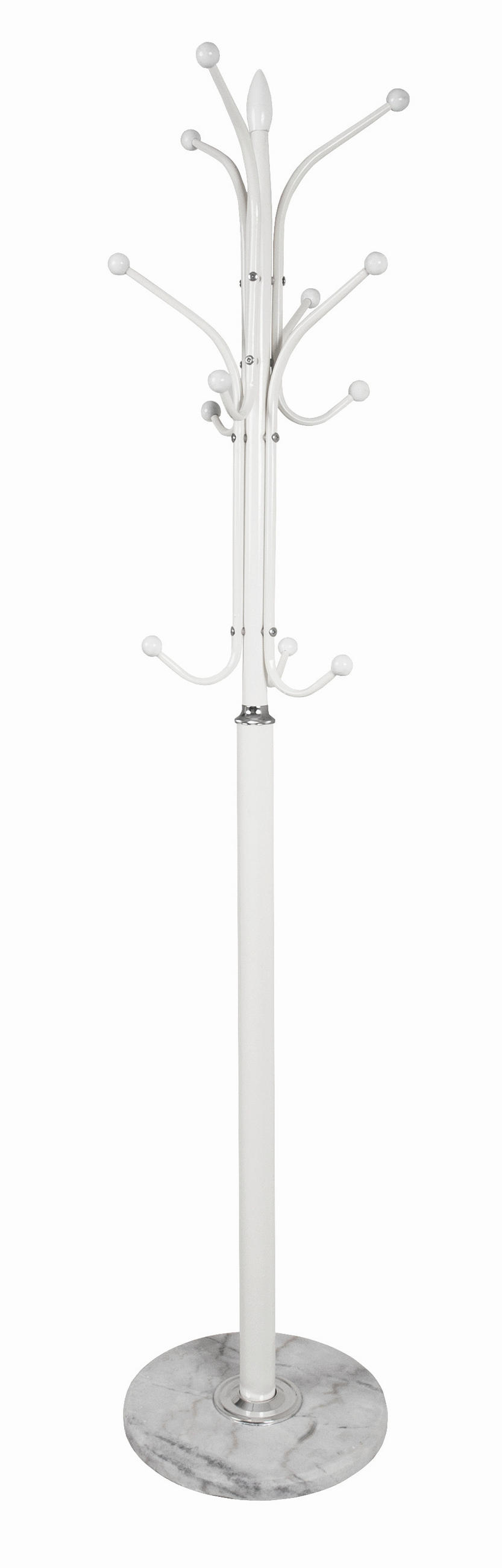 KLEIDERSTÄNDER in Weiß 40/177/40 cm   - Weiß, Design, Stein/Metall (40/177/40cm) - Carryhome