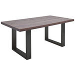 ESSTISCH in Holz, Metall 180/100/77 cm  - Eichefarben/Anthrazit, Design, Holz/Metall (180/100/77cm) - Novel