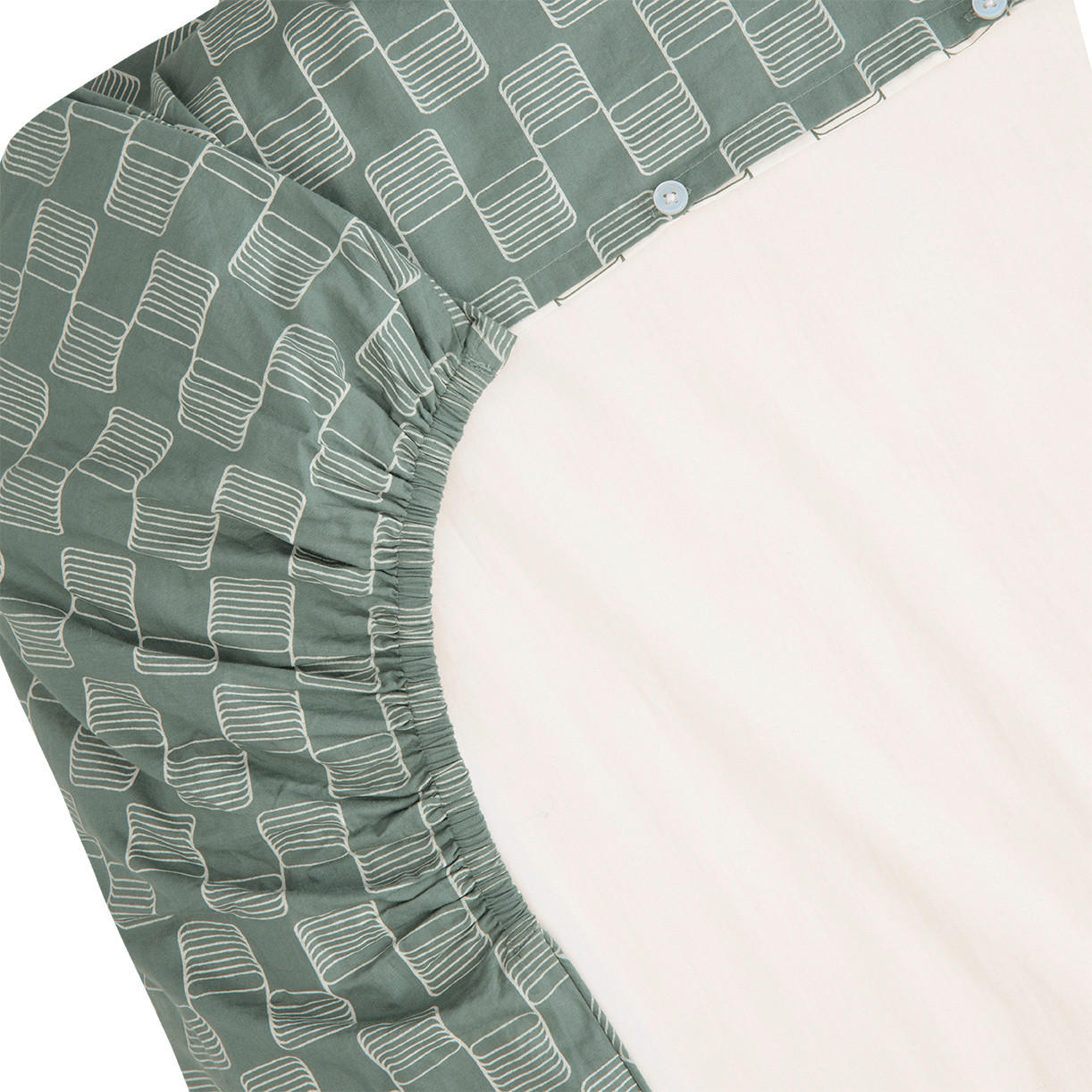 KINDERBETTWÄSCHE Magical Days 120/150 cm  - Dunkelgrün/Weiß, Basics, Textil (120/150cm) - Bebe Jou
