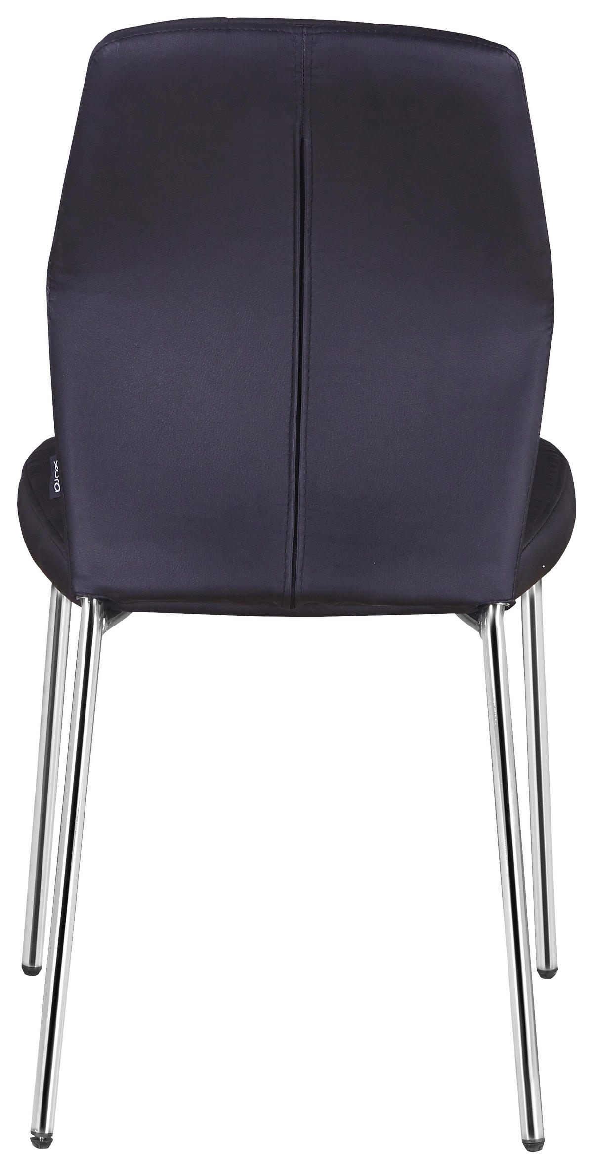 STOLICA  crna, boja hroma       - boja hroma/crna, Dizajnerski, metal/tekstil (47/90/58cm) - Carryhome