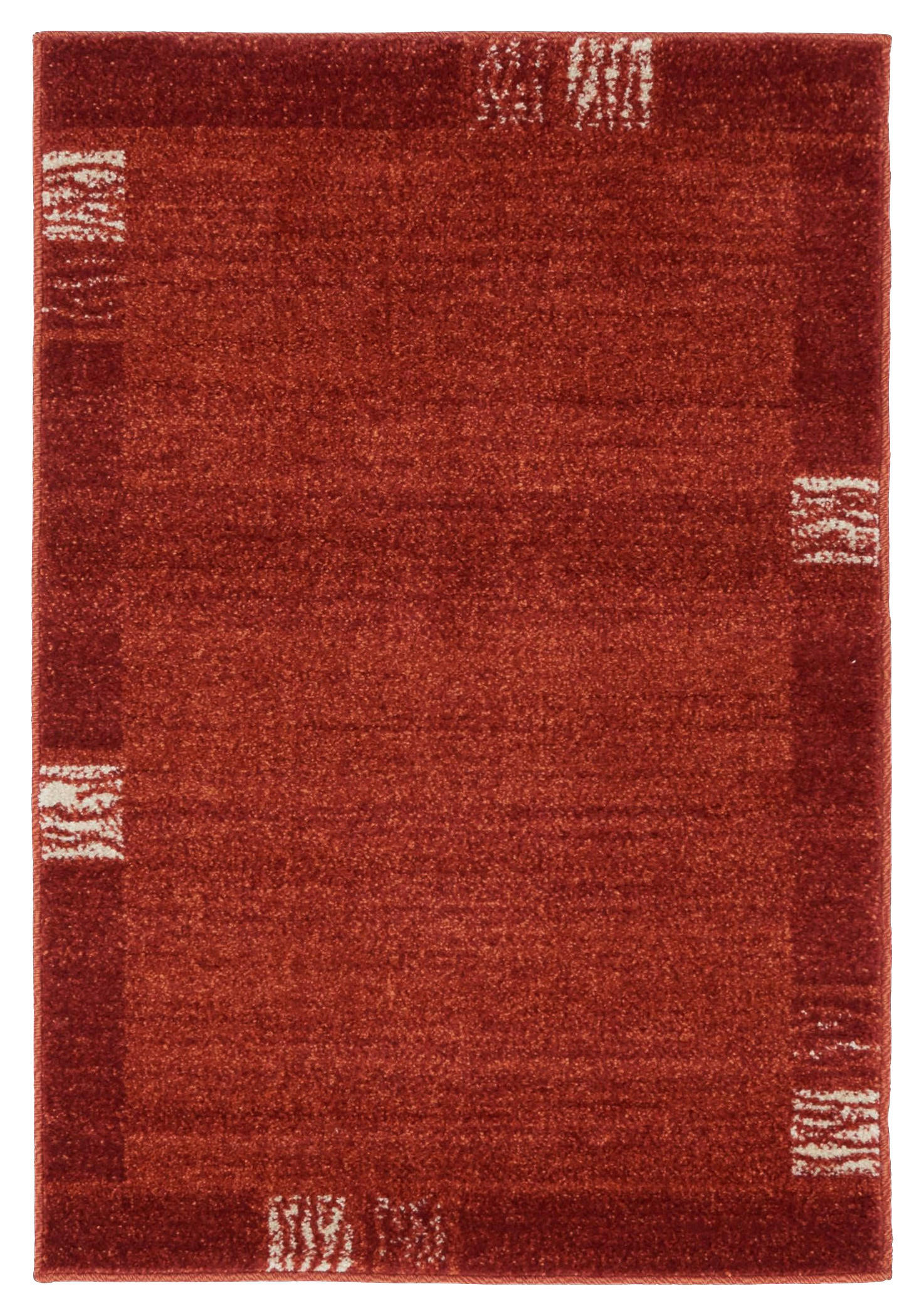 WEBTEPPICH  90/65 cm  Rot, Rostfarben   - Rostfarben/Rot, Basics, Textil (90/65cm)