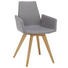 ARMLEHNSTUHL in Eichefarben, Grau - Eichefarben/Grau, Design, Holz/Textil (52 88 54cm) - Lomoco ARMLEHNSTUHL in Eichefarben, Grau - Eichefarben/Grau, Design, Holz/Textil (52 88 54cm) - Lomoco
