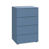 KOMMODE Primolar Garda  in 50/79/41 cm  - Blau/Schwarz, Design, Holzwerkstoff/Kunststoff (50/79/41cm) - Xora