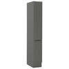 GESCHIRRSCHRANK 30/211/57 cm  in Graphitfarben  - Schwarz/Graphitfarben, Basics, Holzwerkstoff/Metall (30/211/57cm) - Carryhome
