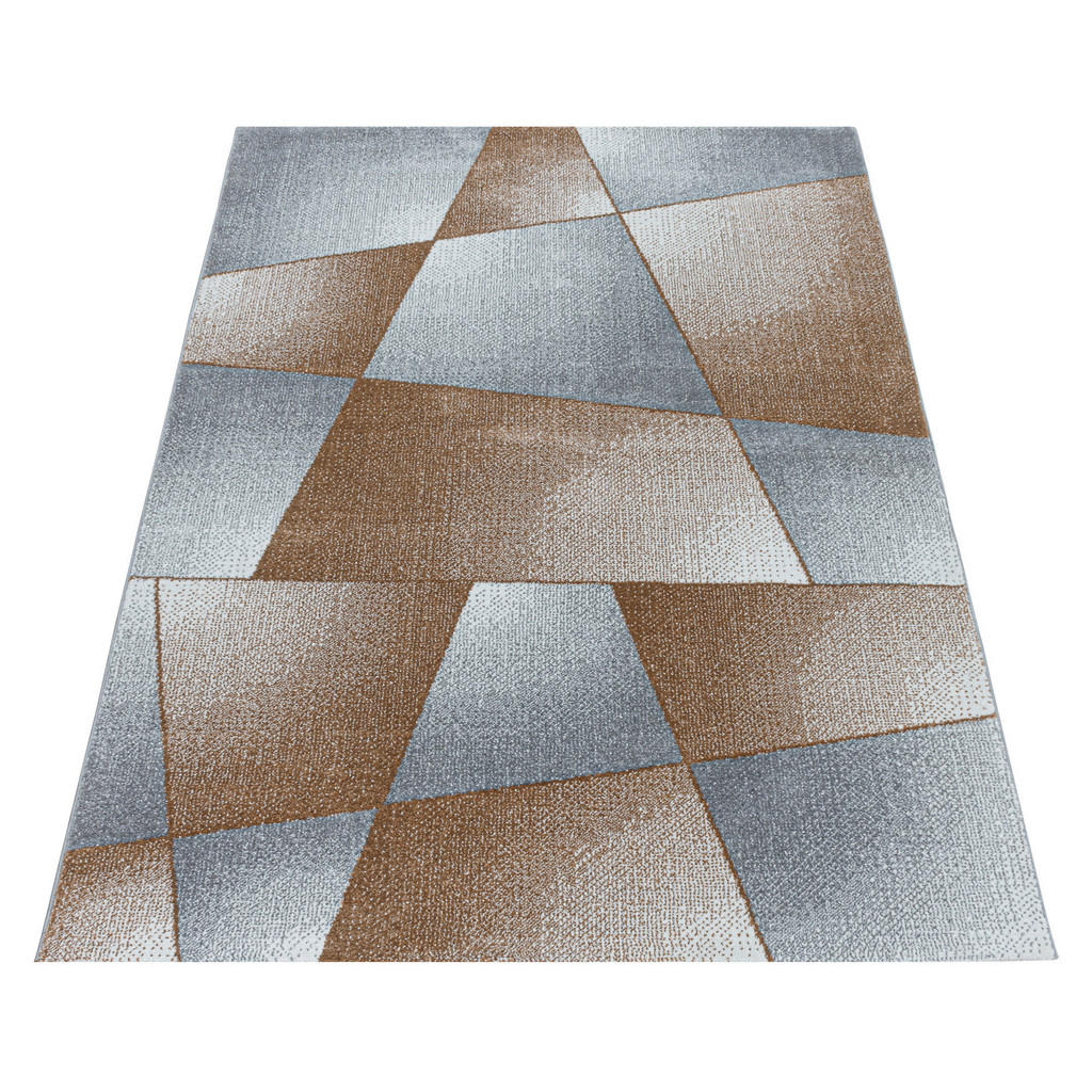 Thumbnail - Xxxl Hochflorteppich Rio 4603 kupfer, Kupfer, Textil, Abstraktes, rechteckig, 140x200 cm, Oeko-Tex® Standard 100, für Fu...