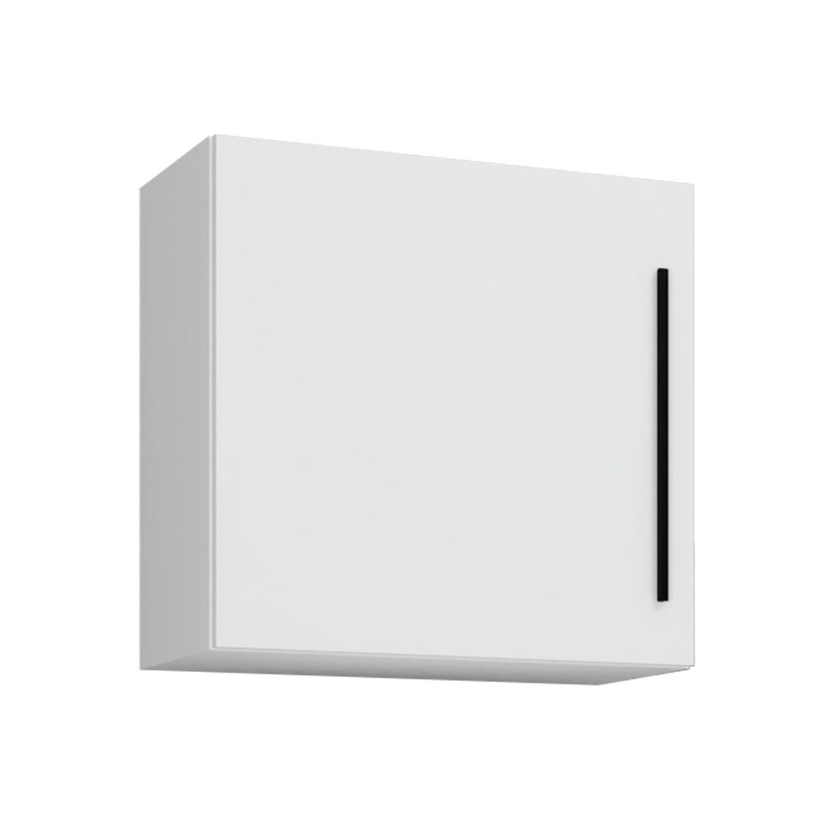 HÄNGEELEMENT in Weiss   - Weiss/Schwarz, Modern, Holzwerkstoff/Metall (50/50/30cm) - MID.YOU