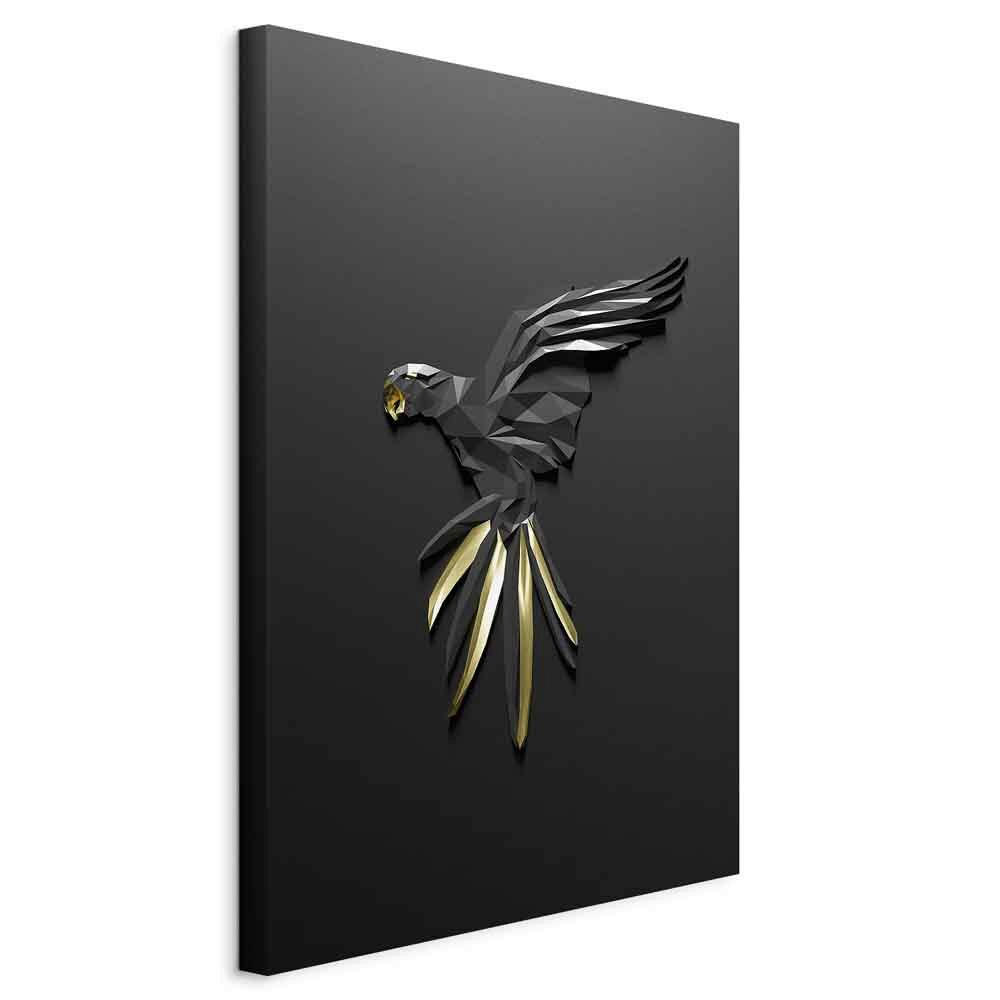 artgeist Leinwandbild Schwarz, Gold 40x60x1.2 cm