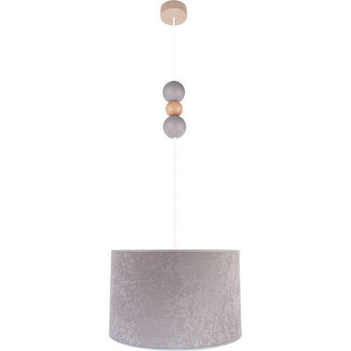 ZÁVĚSNÉ SVÍTIDLO,   - šedá/přírodní barvy, Basics, dřevo (40/110cm)