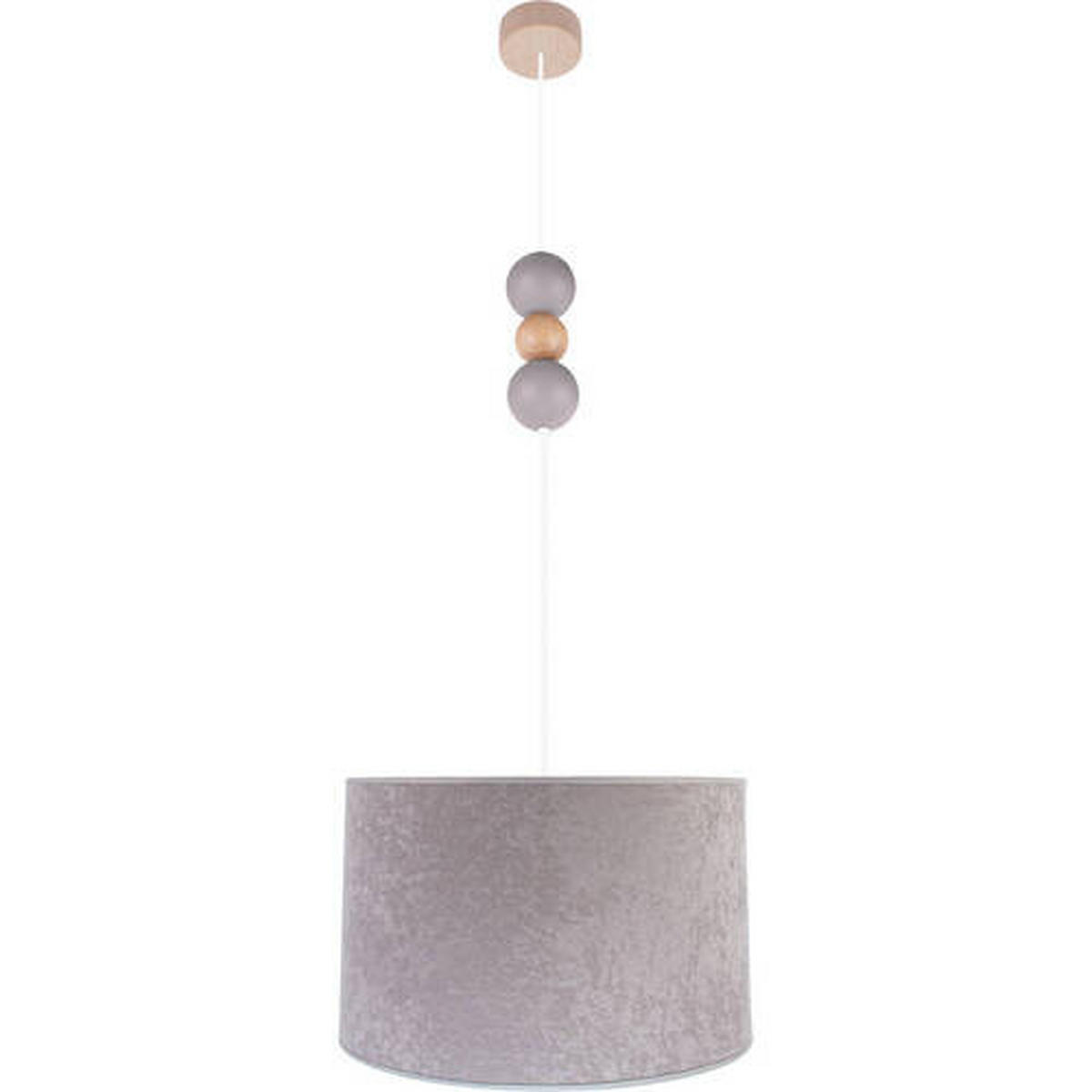 ZÁVĚSNÉ SVÍTIDLO,   - šedá/přírodní barvy, Basics, dřevo (40/110cm)
