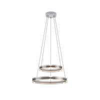 LED-PENDELLEUCHTE Valeria 60/200 cm   - Orange/Grau, MODERN, Kunststoff/Metall (60/200cm) - Musterring