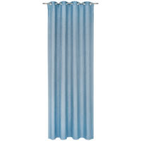 ZAVESA SA KARIKAMA svetloplava - svetloplava, Osnovno, tekstil (135/270cm) - Esposa