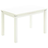 ESSTISCH Weiß rechteckig  ausziehbar, Variantenauswahl  - Weiß, KONVENTIONELL, Holzwerkstoff (110-170/70/76cm) - Valdera