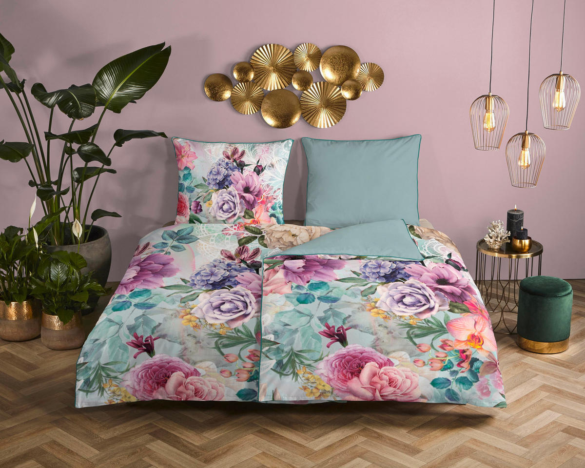BETTWÄSCHE Descanso Satin 140/200 cm  - Multicolor, LIFESTYLE, Textil (140/200cm)