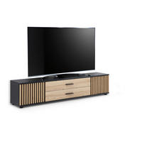 LOWBOARD  in 180/30/30 cm  - Schwarz/Eiche Artisan, Design, Holzwerkstoff/Kunststoff (180/30/30cm) - Boxxx