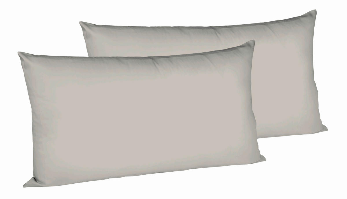 KOPFKISSENBEZUG 40/80 cm  - Grau, Basics, Textil (40/80cm) - Fleuresse