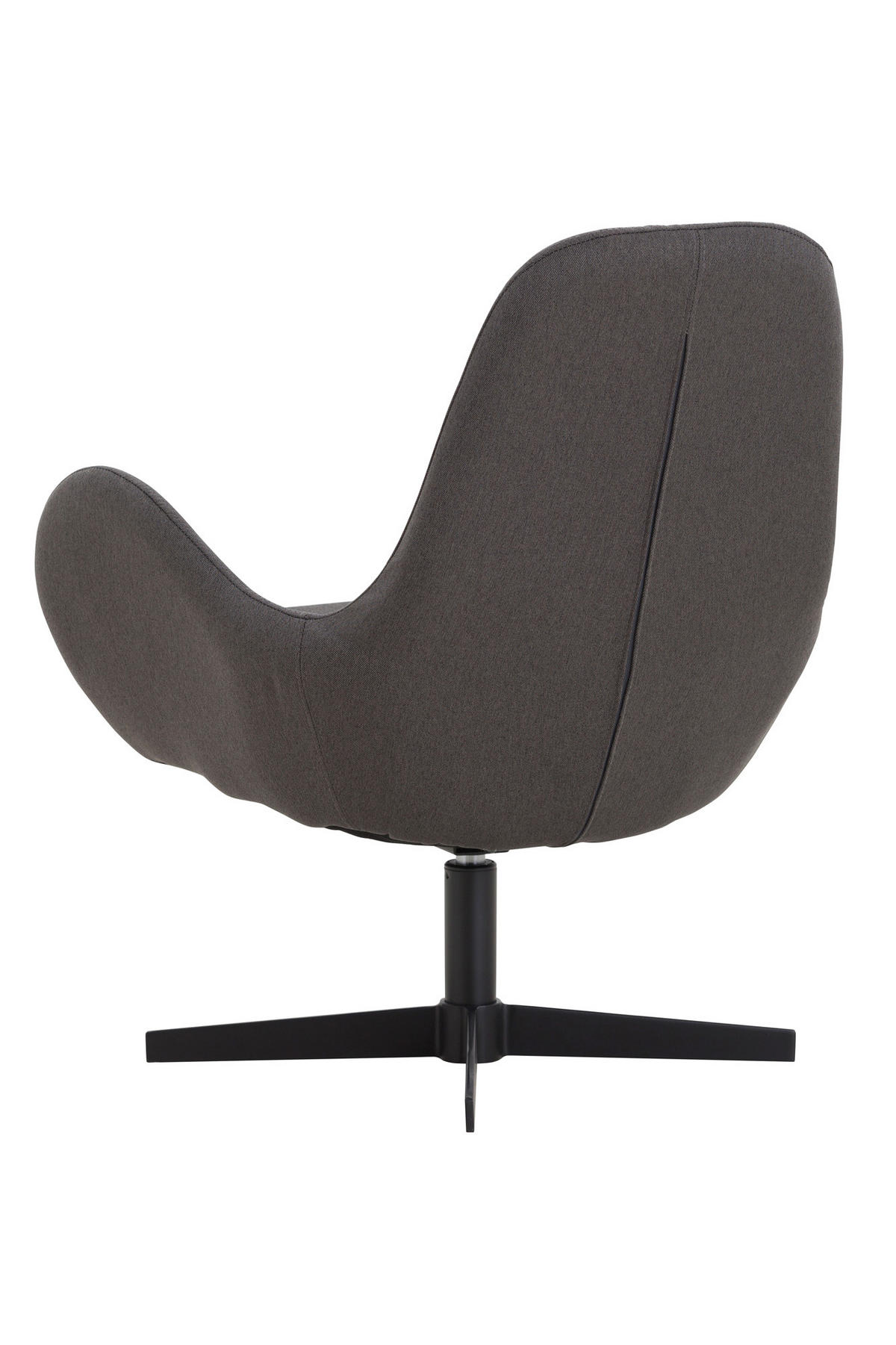 SESSEL in Webstoff Dunkelgrau  - Dunkelgrau/Schwarz, MODERN, Textil/Metall (68/77/57cm) - Livetastic