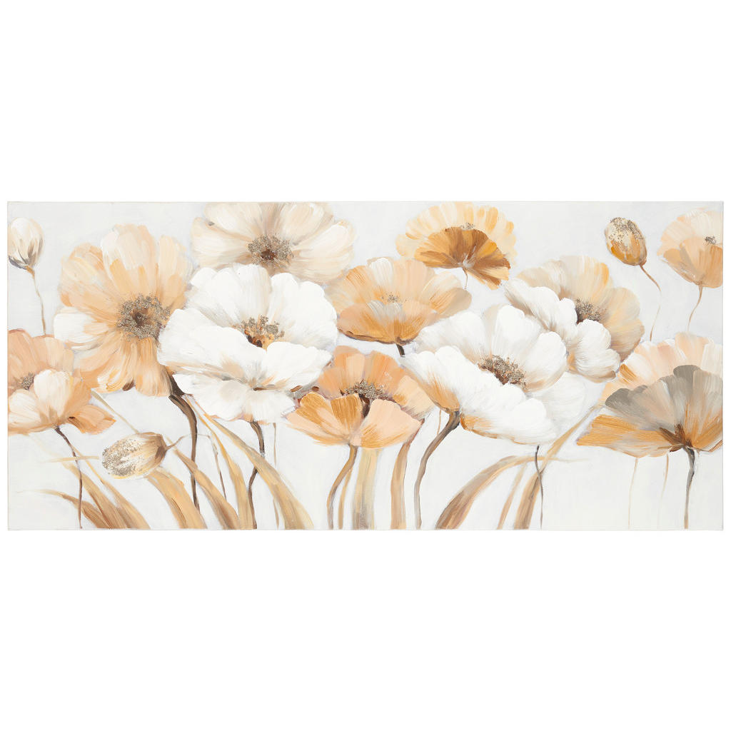Monee OLEJOMAĽBA, kvety, 120/55 cm - hnedá, sivá, biela