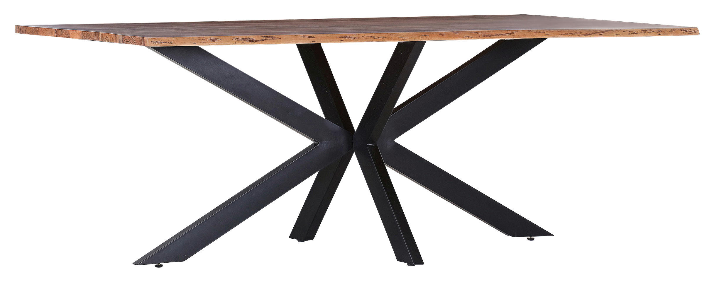 P & B Esstisch Natur, Schwarz 100x75x220 cm