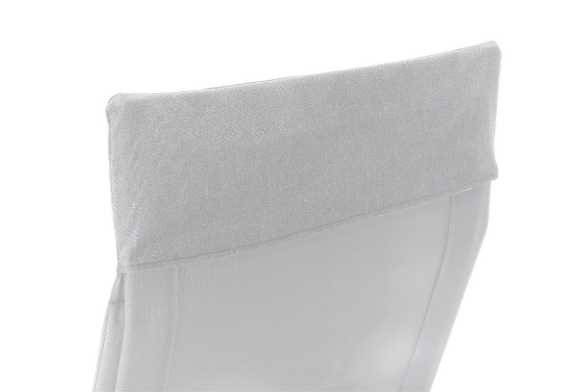 GARTEN-RELAXLIEGE 57/81/143 cm  - Grau, KONVENTIONELL, Kunststoff/Textil (57/81/143cm) - Siena Garden