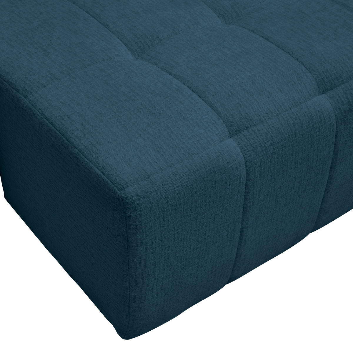 SCHLAFSOFA in Chenille, Jacquard Dunkelblau  - Schwarz/Dunkelblau, Kunststoff/Textil (245/74-90/104cm) - MID.YOU