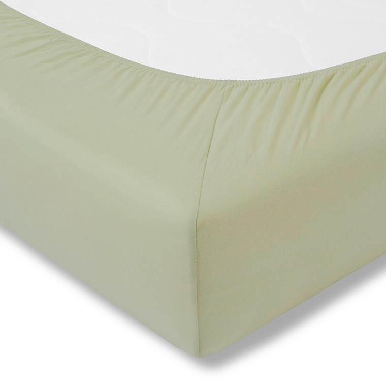 SPANNLEINTUCH 100/200 cm Single-Jersey  - Hellgrün, Basics, Textil (100/200cm) - Estella