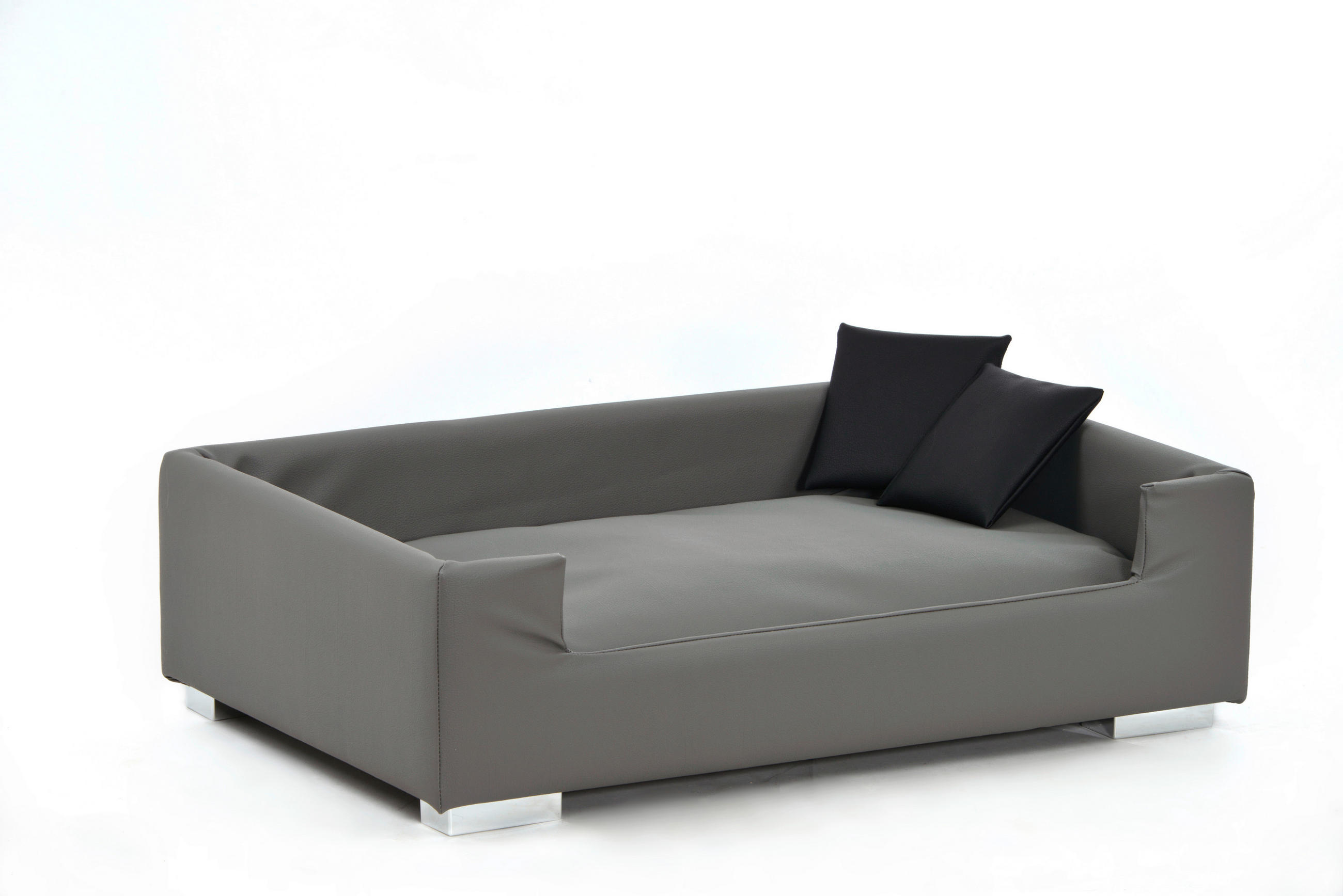 HUNDESOFA CANDY 21915102 - Schwarz/Grau, KONVENTIONELL, Kunststoff (91/57/25cm)
