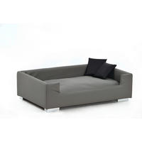 HUNDESOFA - Schwarz/Grau, KONVENTIONELL, Kunststoff (91/57/25cm)