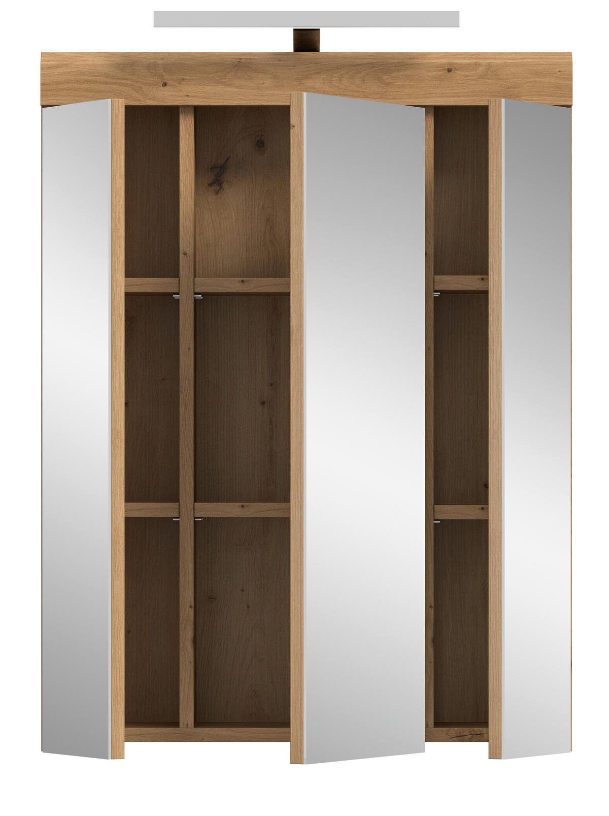 SPIEGELSCHRANK 60/79/18 cm  - Eiche Artisan, Trend, Glas/Holzwerkstoff (60/79/18cm) - MID.YOU