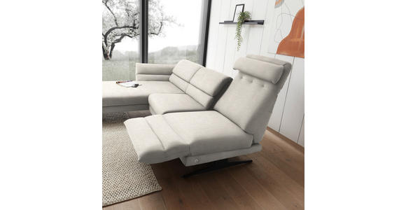 ECKSOFA  in Flachgewebe Naturfarben  176-217/279-327 cm  - Schwarz/Naturfarben, Design, Textil/Metall (176-217/279-327cm) - Dieter Knoll