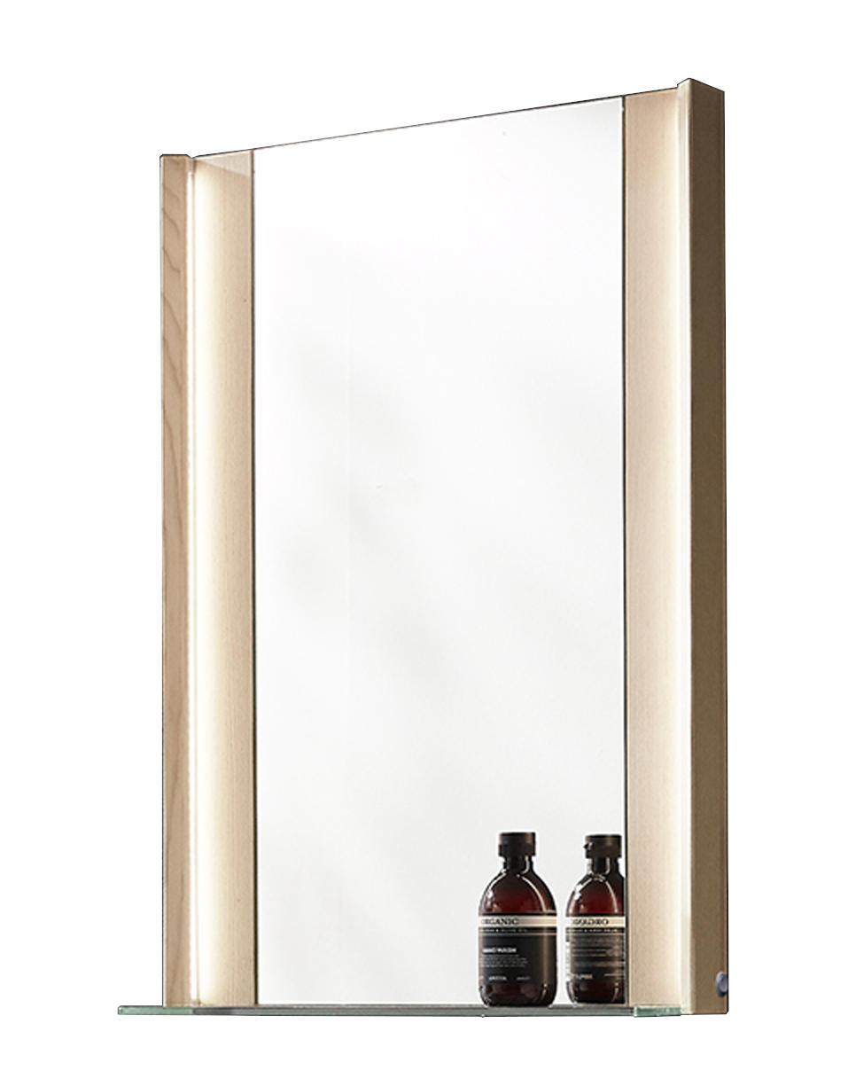 BADEZIMMERSPIEGEL 62/76,8/14,1 cm  - Eichefarben/Eschefarben, MODERN, Holz (62/76,8/14,1cm) - Valdera