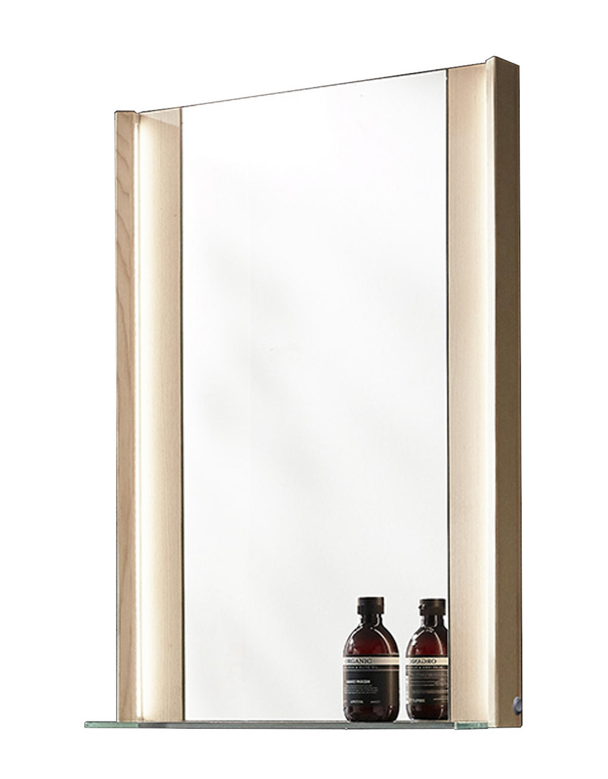 BADEZIMMERSPIEGEL 62/76,8/14,1 cm  - Eichefarben/Eschefarben, MODERN, Holz (62/76,8/14,1cm) - Valdera