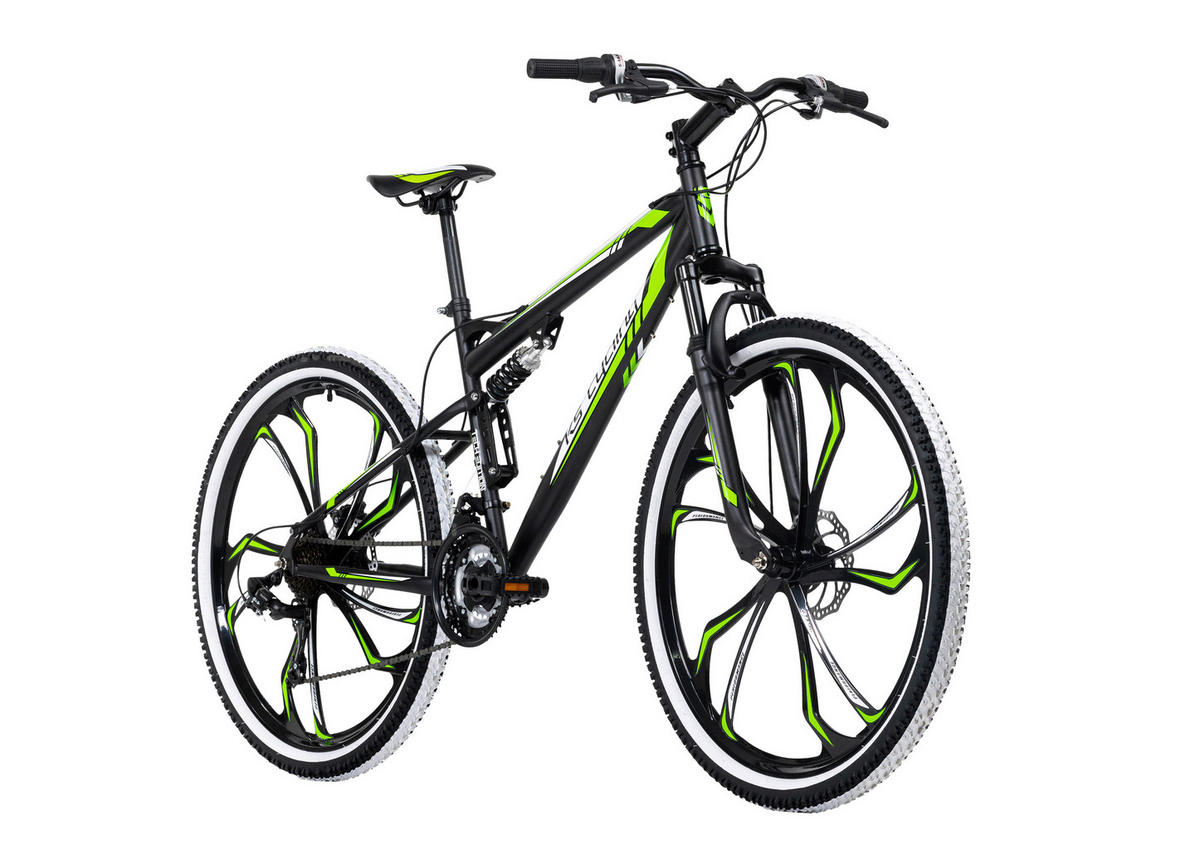 MOUNTAINBIKE 27,5 Zoll  - Schwarz/Grün, Basics, Metall - Atrigo