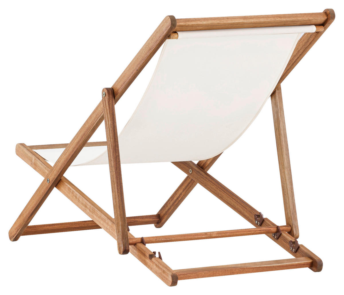 STRANDFÅTÖLJ   57/80/105 cm  - beige/naturfärgad, Klassisk, trä/textil (57/80/105cm) - Gardenson