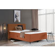 BOXBETT 160/200 cm  in Rostfarben  - Rostfarben/Schwarz, Design, Holz/Holzwerkstoff (160/200cm) - Xora