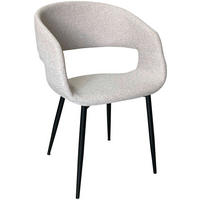 ŽIDLE S PODRUČKAMI, ocel, tkaná látka, světle šedá - černá/světle šedá, Design, kov/textil (52/77/50,5cm) - Boxxx